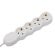 Удлинитель У10-004 4 розетки, с заземлением, 10 А, 3 м, белый, 6872