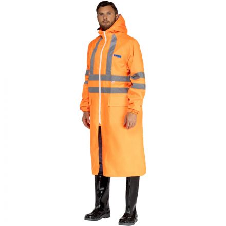 Плащ ПВХ Extra-Vision WPL, оранжевый, с СОП (размер 44-46, рост 182-188)