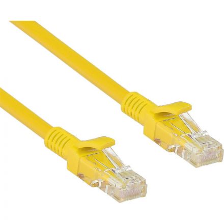 Патч-корд ExeGate UTP-RJ45-RJ45-C6-0,5M-YL, UTP, cat.6, 0,5м, желтый