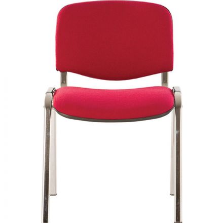 Стул UA_EChair Rio (ИЗО) хром, ткань красная C02 Стул UA_EChair Rio (ИЗО) хром, ткань красная C02