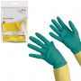 Перчатки МНОГОРАЗОВЫЕ латексные VILEDA, х/б напыление, СВЕРХПРОЧНЫЕ (неопрен), размер 8,5-9, L (большой), зелено-желтые, вес 125 г, 174307 Перчатки МНОГОРАЗОВЫЕ латексные VILEDA, х/б напыление, СВЕРХПРОЧНЫЕ (неопрен), размер 8,5-9, L (большой), зелено-желтые, вес 125 г, 174307