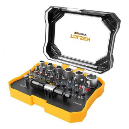 Набор бит 1/4,PH,PZ,Hex,Torx,Slotted,TorxTR,28предм.TOLSEN