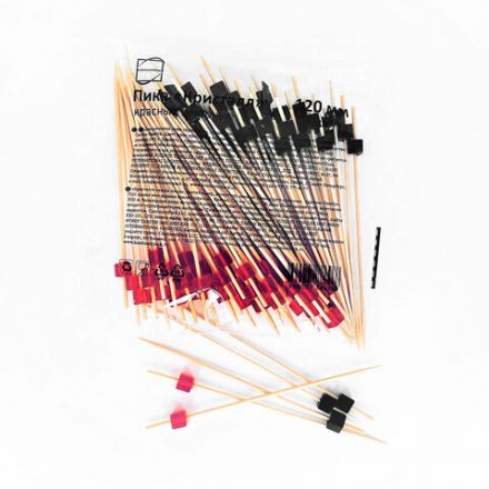 Пики для канапе бамбуковые "Кристалл", 12 см, 100 шт., КП, 138295