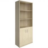 Шкаф RIVA   высокий широкий стекл.А.СТ-1.2 клен чист. В1975