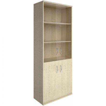 Шкаф RIVA   высокий широкий стекл.А.СТ-1.2 клен чист. В1975