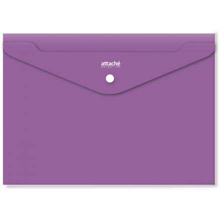 Папка-конверт на кнопке Attache Selection Crocus А4 0.18 мм (6 штук в упаковке)