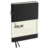 Ежедневник датированный 2026г., А6, 176л., твердый переплет, кожзам, BG "Palm. Graphite", графитовый