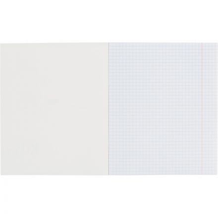 Тетрадь общая А5 48л Kitty роз,клет,скреп, ВД-лак