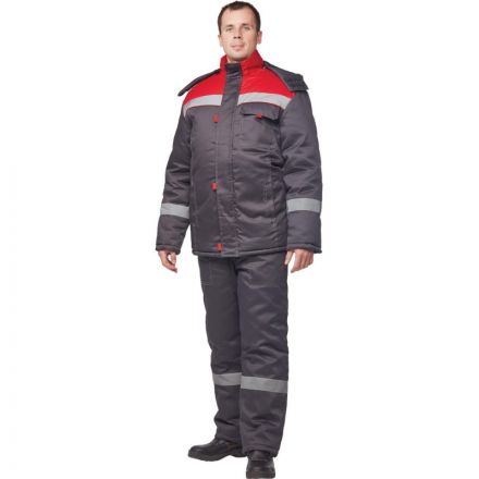 Костюм рабочий зимний муж з31-КПК сер/красн (р.48-50) 158-164 (Арсенал-СП) Костюм рабочий зимний муж з31-КПК сер/красн (р.48-50) 158-164 (Арсенал-СП)