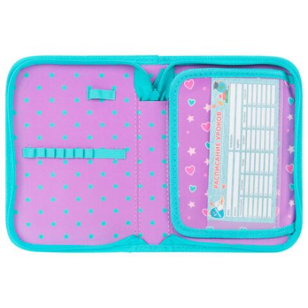 Пенал BRAUBERG, 1 отделение, 1 откидная планка, полиэстер, 21х14 см, "Funny kittens", 273523