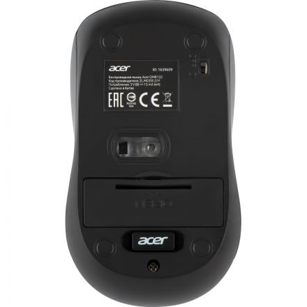 Мышь компьютерная Acer OMR132 син/черн. оптич. 1000dpi/2but беспровод. USB