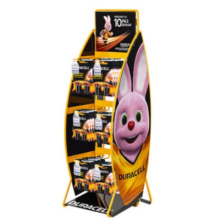 Дисплей для размещения товара настольный DURACELL, 2х3 крючка, 70000267 Дисплей для размещения товара настольный DURACELL, 2х3 крючка, 70000267