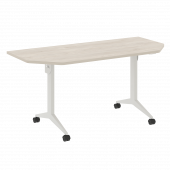 X-Pull Стол складной мобильный X.M-7.T2 Денвер светлый/Белый металл 1580*720*753 X-Pull Стол складной мобильный X.M-7.T2 Денвер светлый/Белый металл 1580*720*753