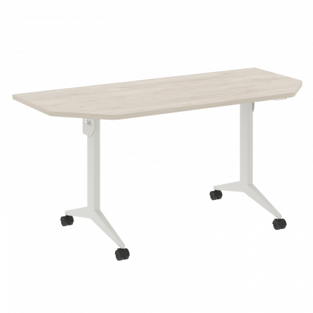 X-Pull Стол складной мобильный X.M-7.T2 Денвер светлый/Белый металл 1580*720*753 X-Pull Стол складной мобильный X.M-7.T2 Денвер светлый/Белый металл 1580*720*753