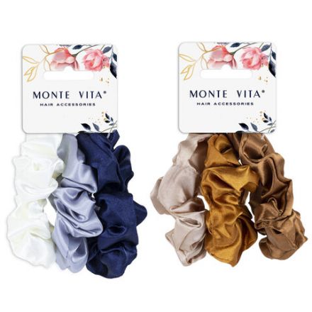 Резинки для волос НАБОР 3 шт., 3х19 см, скранч, АССОРТИ, MONTE VITA (МОНТЕ ВИТА), 457072 Резинки для волос НАБОР 3 шт., 3х19 см, скранч, АССОРТИ, MONTE VITA (МОНТЕ ВИТА), 457072