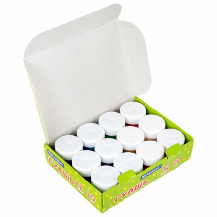 Гуашь BRAUBERG "Кот-энтузиаст", 12 цветов по 20 мл, 192560 Гуашь BRAUBERG "Кот-энтузиаст", 12 цветов по 20 мл, 192560