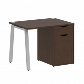 Home Office Стол письменный VR.SP-3-98.1.A Венге/Серый металл 980*720*750