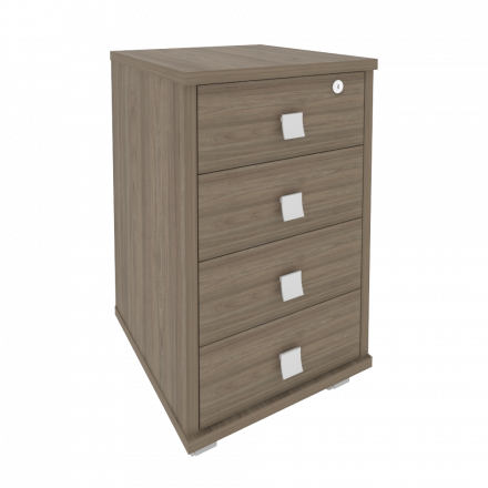 Style Тумба подкатная 4 ящ. с фолдингом Л.ТМ-4F Вяз 420*450*714
