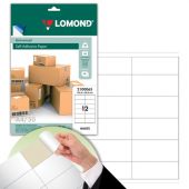 Этикетка самоклеящаяся 105х48 мм, 12 этикеток, белая, 70 г/м2, 50 листов, LOMOND, 2100065 Этикетка самоклеящаяся 105х48 мм, 12 этикеток, белая, 70 г/м2, 50 листов, LOMOND, 2100065