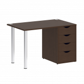 Home Office Стол письменный VR.SP-3-118.4 Венге/Хром опоры 1180*720*750