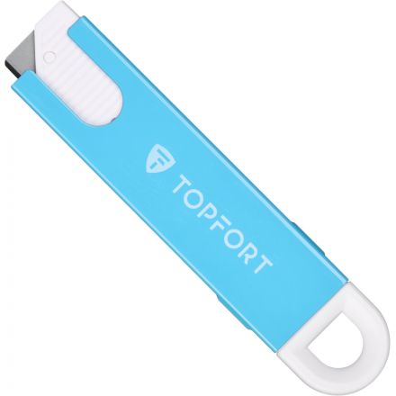 Нож безопасный мини TOPFORT для вскрытия упак.матер.,трапец.,мет.корпус+ABS Нож безопасный мини TOPFORT для вскрытия упак.матер.,трапец.,мет.корпус+ABS