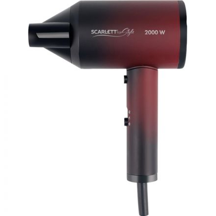 Фен SCARLETT SC-HD70I38, 2000Вт, черный с красным Фен SCARLETT SC-HD70I38, 2000Вт, черный с красным