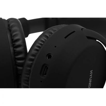 Наушники Hyundai H-HP101 черный, накладные, bluetooth