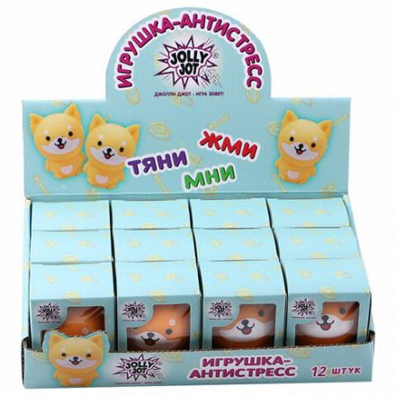 Игрушка-антистресс "ВЕСЁЛЫЙ ПЁСИК", 5х8 см, дисплей, JOLLY JOT (ДЖОЛЛИ ДЖОТ), 665802 Игрушка-антистресс "ВЕСЁЛЫЙ ПЁСИК", 5х8 см, дисплей, JOLLY JOT (ДЖОЛЛИ ДЖОТ), 665802