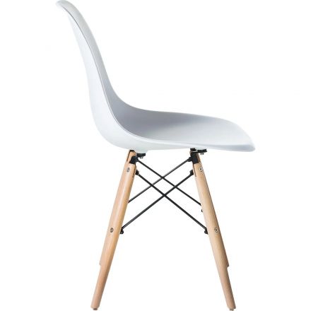 Стул LO_обеденный DOBRIN DSW LMZL-PP638_LB-MTR_P-W-02 свет.бук/белый Стул LO_обеденный DOBRIN DSW LMZL-PP638_LB-MTR_P-W-02 свет.бук/белый