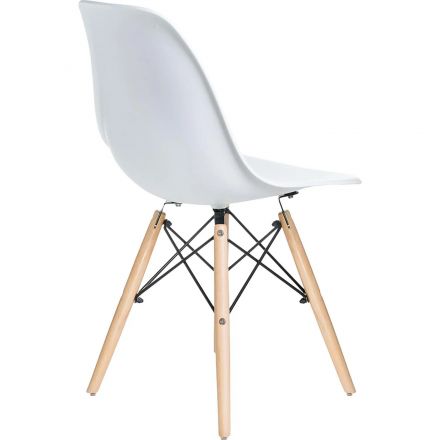 Стул LO_обеденный DOBRIN DSW LMZL-PP638_LB-MTR_P-W-02 свет.бук/белый Стул LO_обеденный DOBRIN DSW LMZL-PP638_LB-MTR_P-W-02 свет.бук/белый