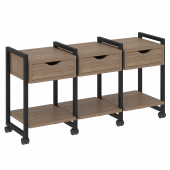 Loft Тумба на колесных опорах наборная. Вариант №4 VR.L-TN-4.K Дуб аризона/Чёрный металл 1440*460*767 Loft Тумба на колесных опорах наборная. Вариант №4 VR.L-TN-4.K Дуб аризона/Чёрный металл 1440*460*767