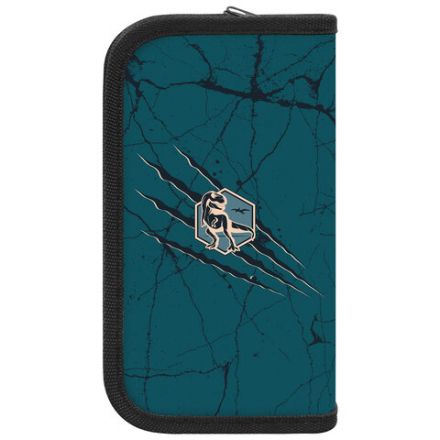 Пенал ПИФАГОР, 2 отделения, ламинированный картон, 19х11 см, "Dino world", 272249