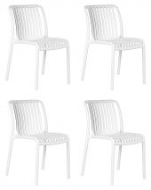 Набор 4 шт Стул обеденный DOBRIN WALTER, белый