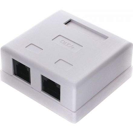Розетка Cablexpert NA-TA/1 RJ45+RJ11 кат.5e UTP внешняя 2 порта Розетка Cablexpert NA-TA/1 RJ45+RJ11 кат.5e UTP внешняя 2 порта