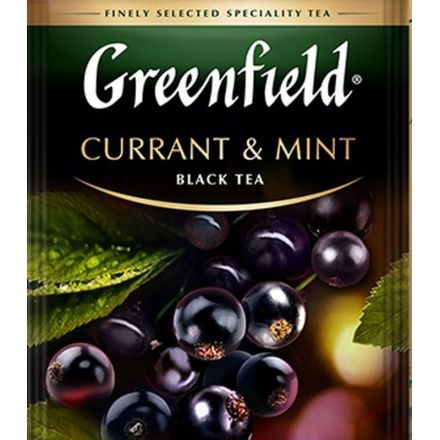 Чай Greenfield Currant and Mint черный 25 пакетиков Чай Greenfield Currant and Mint черный 25 пакетиков