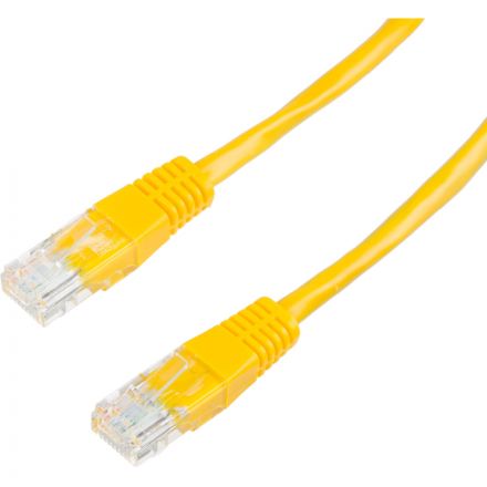 Патч-корд BigTech OPCC024 UTP CCA кат.5e/10м/литой/многожильный (желтый)