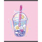 Тетрадь общая А5 48л №1School Нежность,клет,скреп, ВД-лак