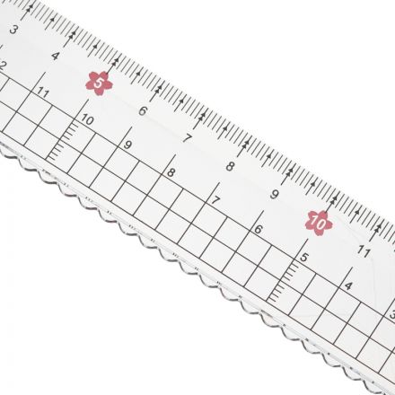 Набор чертежный M&G Sakura Rain (линейка, транспортир, 2 треугольника)