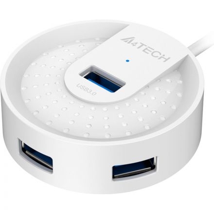 Разветвитель USB 3.0 A4Tech HUB-30 4порт. белый Разветвитель USB 3.0 A4Tech HUB-30 4порт. белый