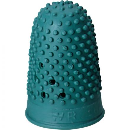 Напальчник для бумаг d=20мм высота 32мм, зеленый резина