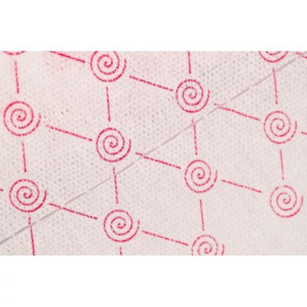 Салфетка спанлейс в рулоне 35х70, розовый, пл.50, 100шт/рул, 10262