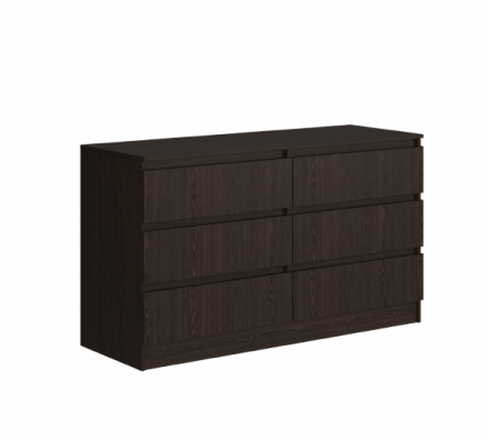 Комод "Мальм" 6 ящиков, 120*72*40, Венге,