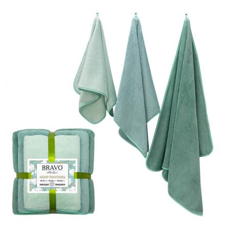 Набор полотенец НВ Сванк м0854_34 35x75+50x90+70x140 мятн