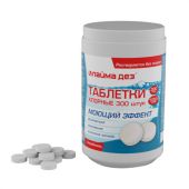 Средство дезинфицирующее с моющим эффектом Таблетки хлорные 300 штук, 1 кг, ЛАЙМАДЕЗ, 701874