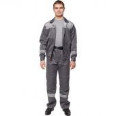 Костюм рабочий летний муж. л22-КБР т.сер./св.сер (р.56-58) 170-176
