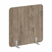 R-line Перегородки на металлических опорах на фетровых подпятниках DP.F-120-120 Тиквуд тёмный/Серый металл 1200*18*1200