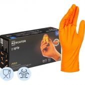 Перчатки одноразовые нитрил GOGRIP ORANGE цв.оранжевый (25пар/уп)р.М