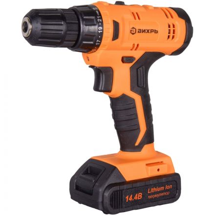 Дрель-шуруповерт аккумуляторная ВИХРЬ ДА-14Л-2KА 1,5 А/ч (72/14/20)