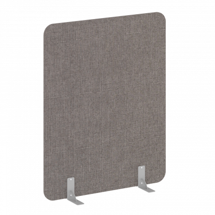 R-line soft Перегородки на металлических опорах на фетровых подпятниках AP.F-120-150 Romeo 05/Серый металл 1200*18*1500