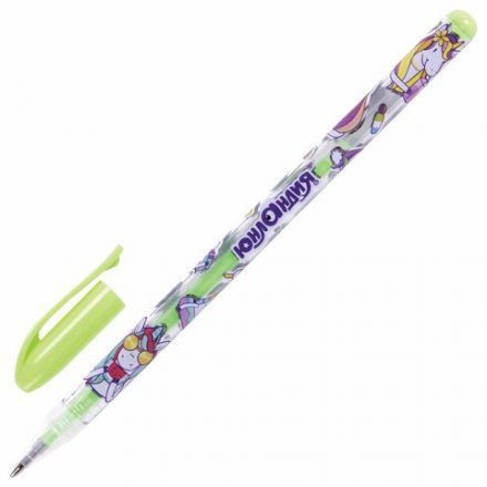 Ручки гелевые ЮНЛАНДИЯ, НАБОР 6 ЦВЕТОВ, ПАСТЕЛЬ, корпус с печатью, узел 0,7 мм, линия письма 0,5 мм, 142803